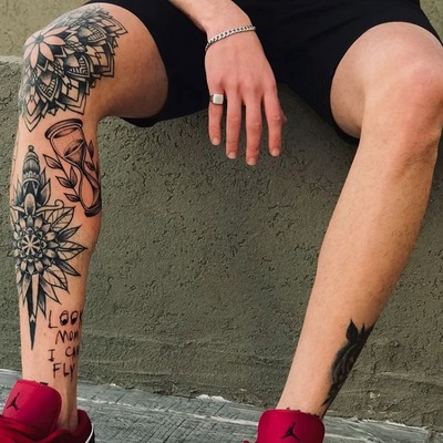 Shin Tattoos For Men