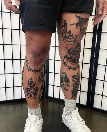 Shin Tattoos For Men