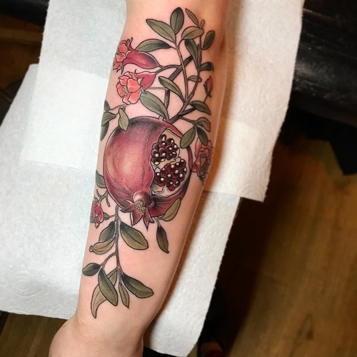 Pomegranate tattoo 2