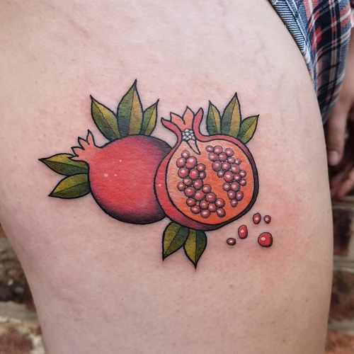 Pomegranate tattoo 14