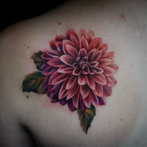 Chrysanthemum tattoo 3