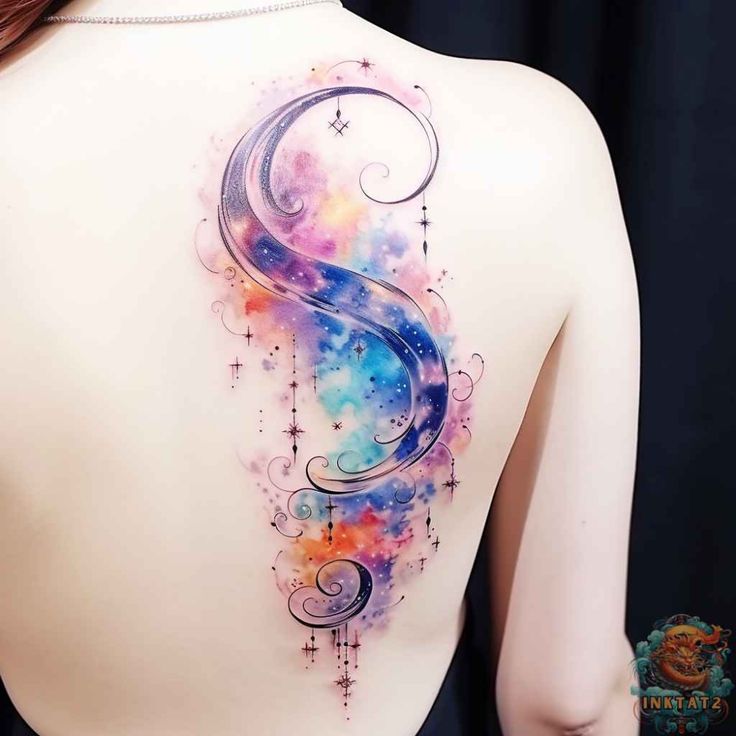 moon and stars tattoo 1