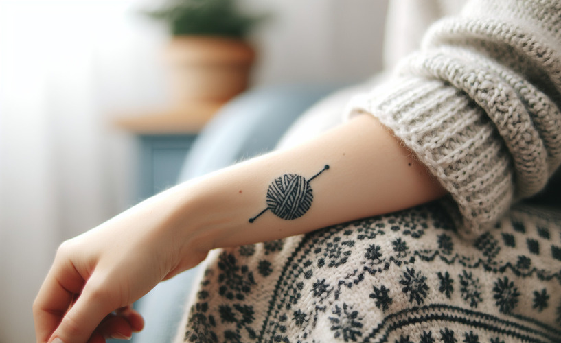 crochet tattoo 9