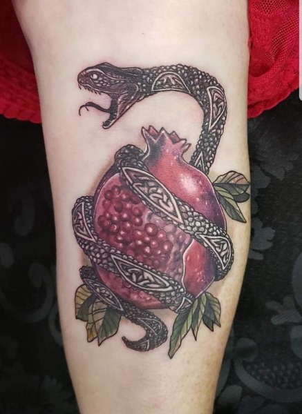 Pomegranate tattoo 17