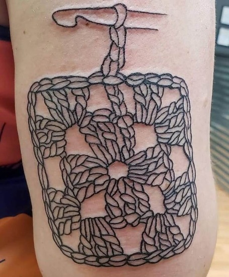 crochet tattoo 26