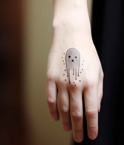 Ghost tattoo 10