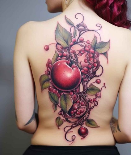 Pomegranate tattoo 10