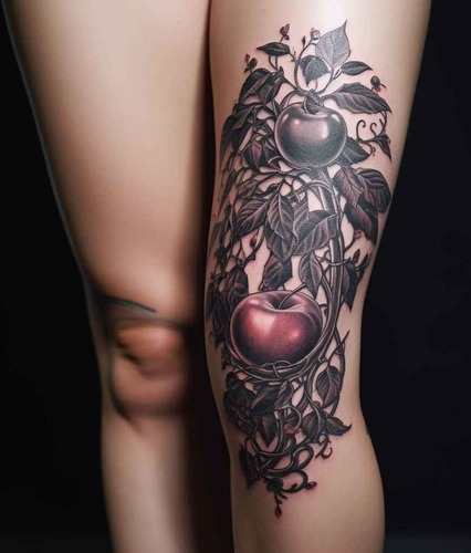 Pomegranate tattoo 7