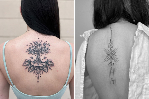 feminine spine tattoos 21