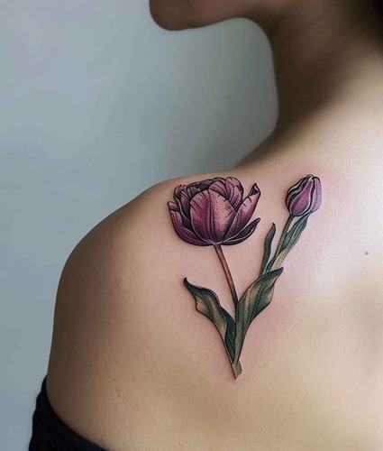 Tulip tattoo 6